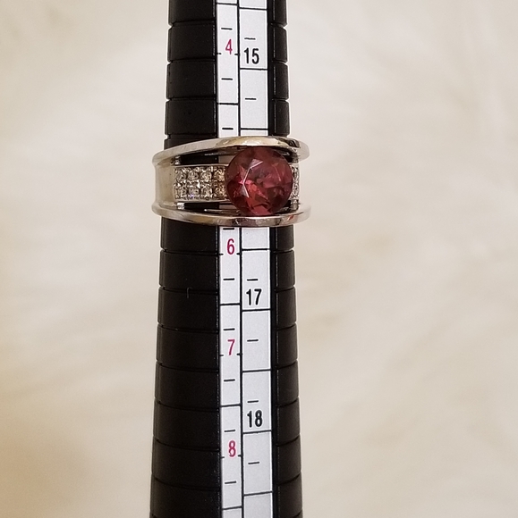 14k WG Pink Tourmaline and Diamond - Picture 2 of 11